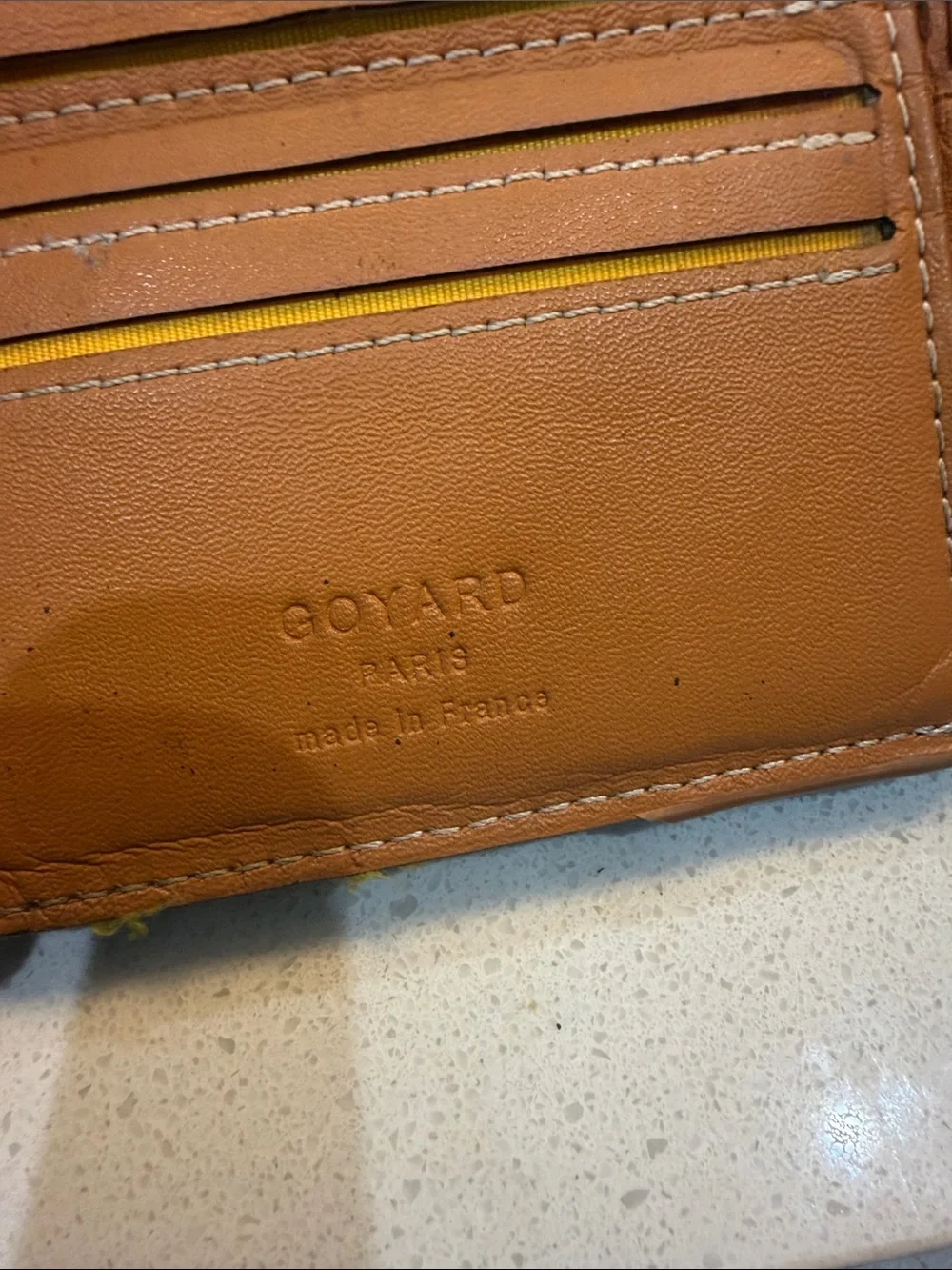 Goyard Black and Tan Canvas Bi-Fold Card Holder